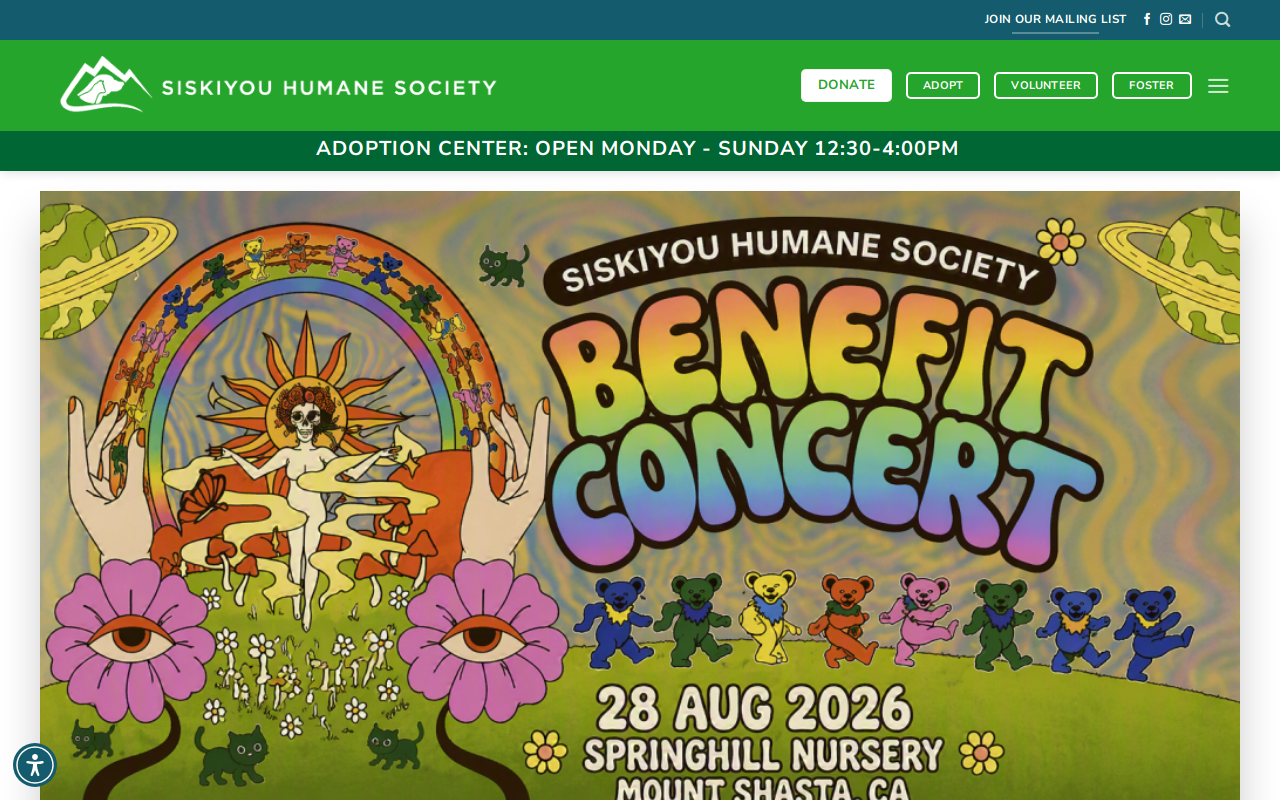 Siskiyou Humane Society Thrift website preview