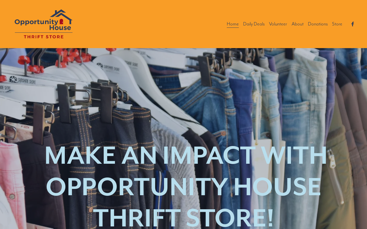 Opportunity House Thrift Store website preview