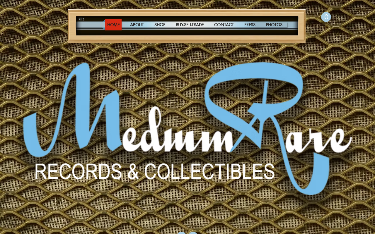 MediumRare Records website preview