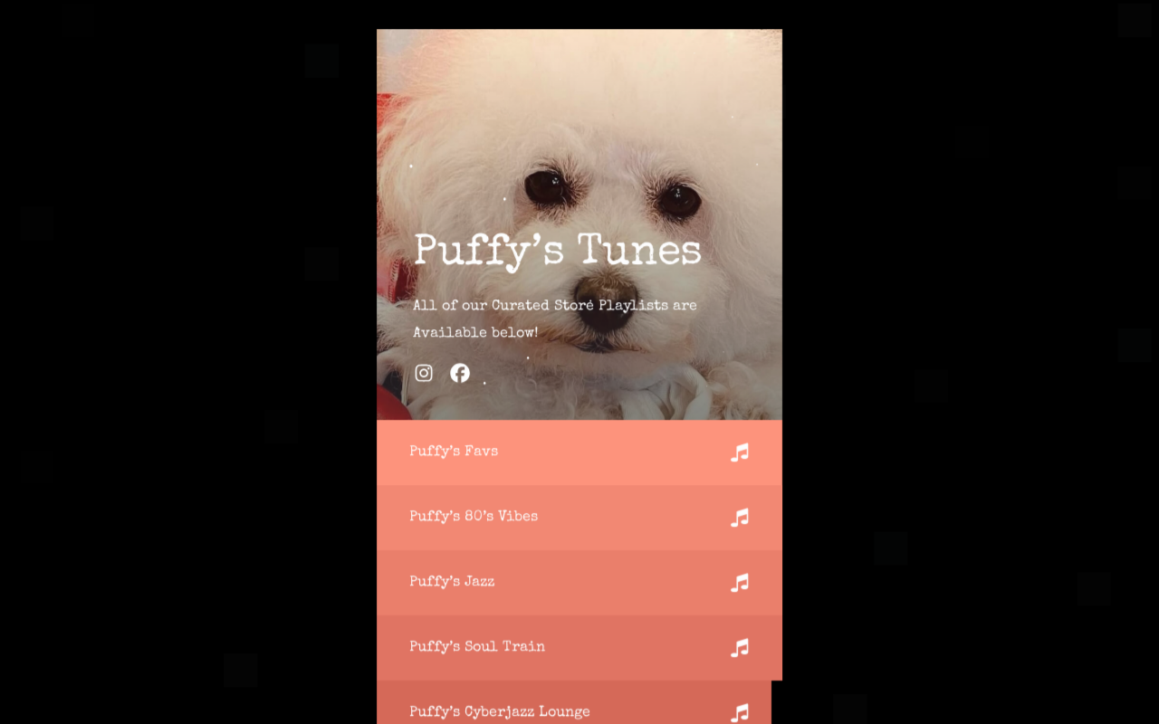 Puffy's Thrift Mercantile website preview