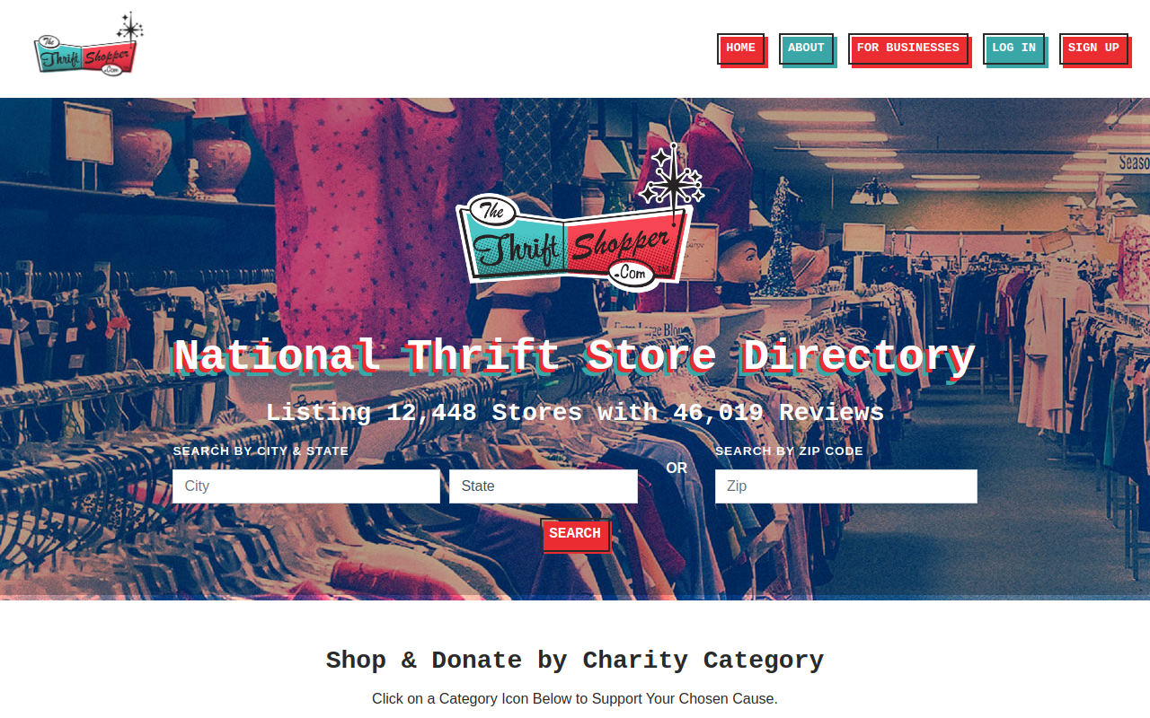 Classy Rags Thrift Store website preview