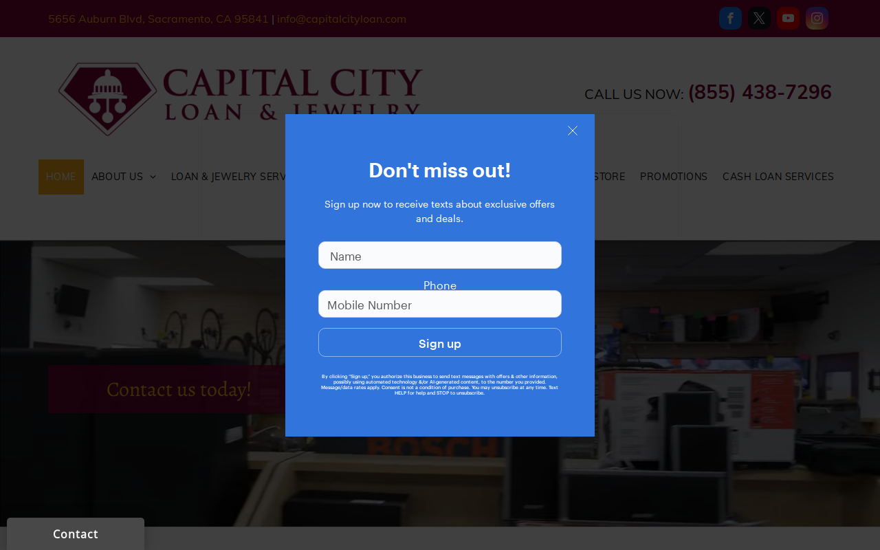 Capital City Loan & Jewelry website preview
