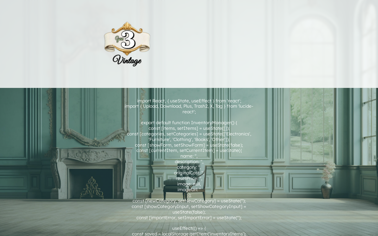 Gen 3 Vintage website preview