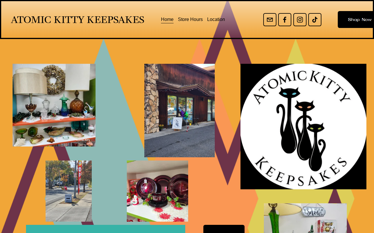 Atomic Kitty Keepsakes website preview