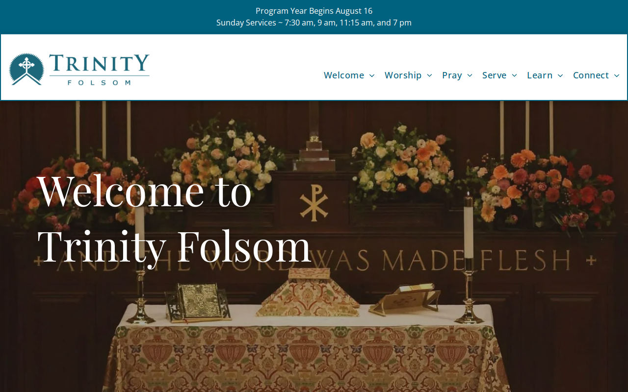 Trinity Thrift Shop website preview