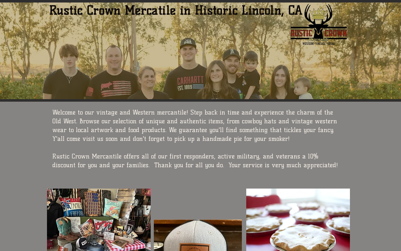 Rustic Crown Market website preview