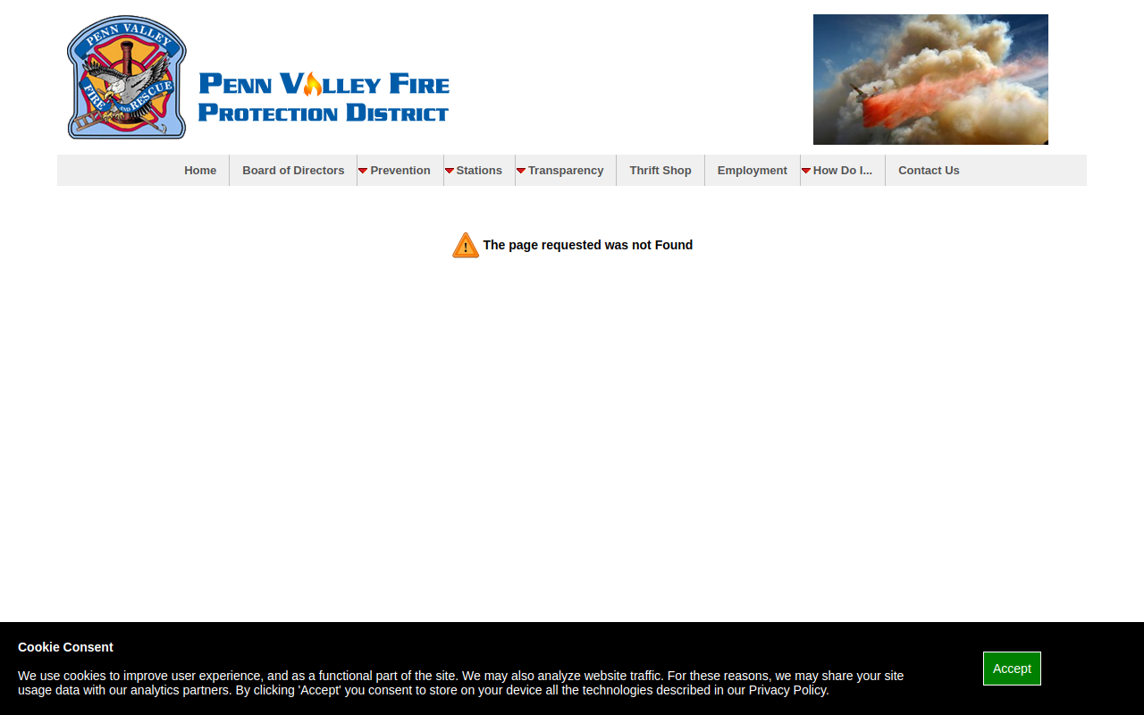 Penn Valley Fire Auxiliary Thrift Shop website preview