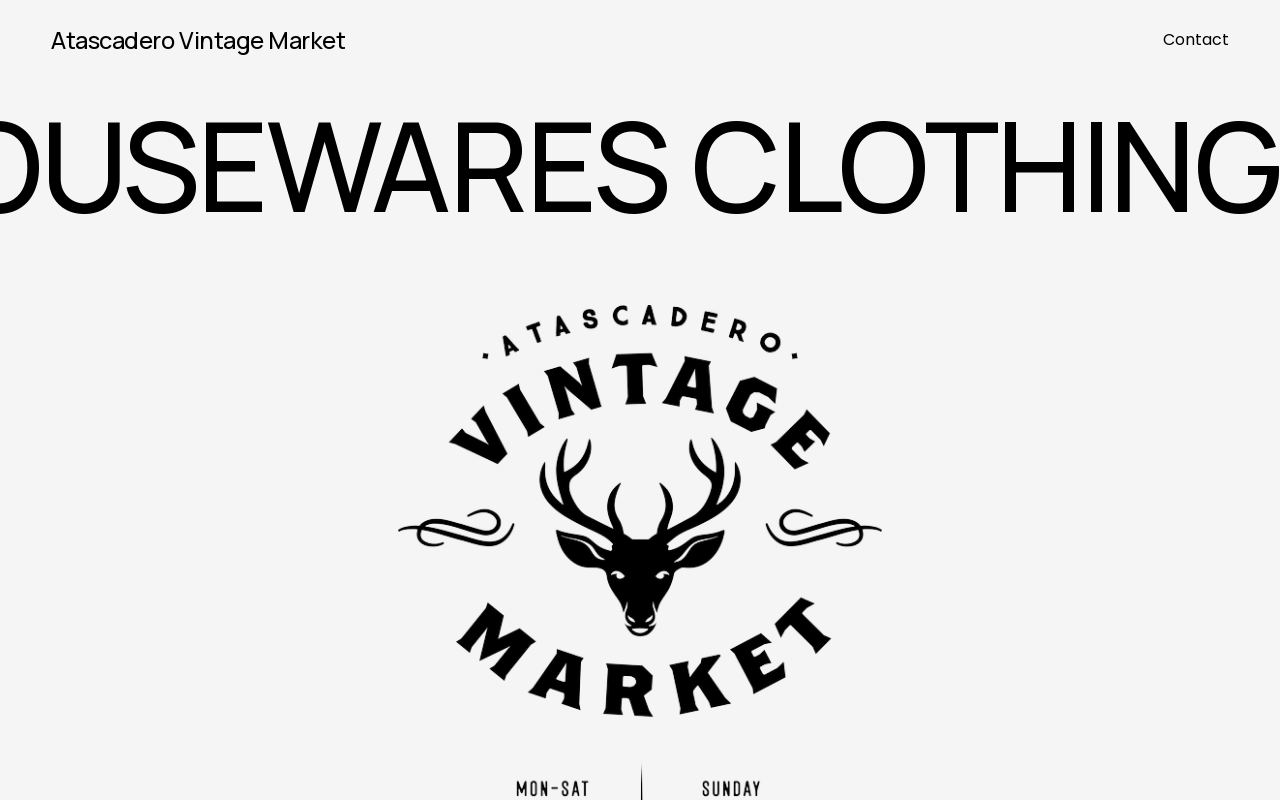 Atascadero Vintage Market website preview