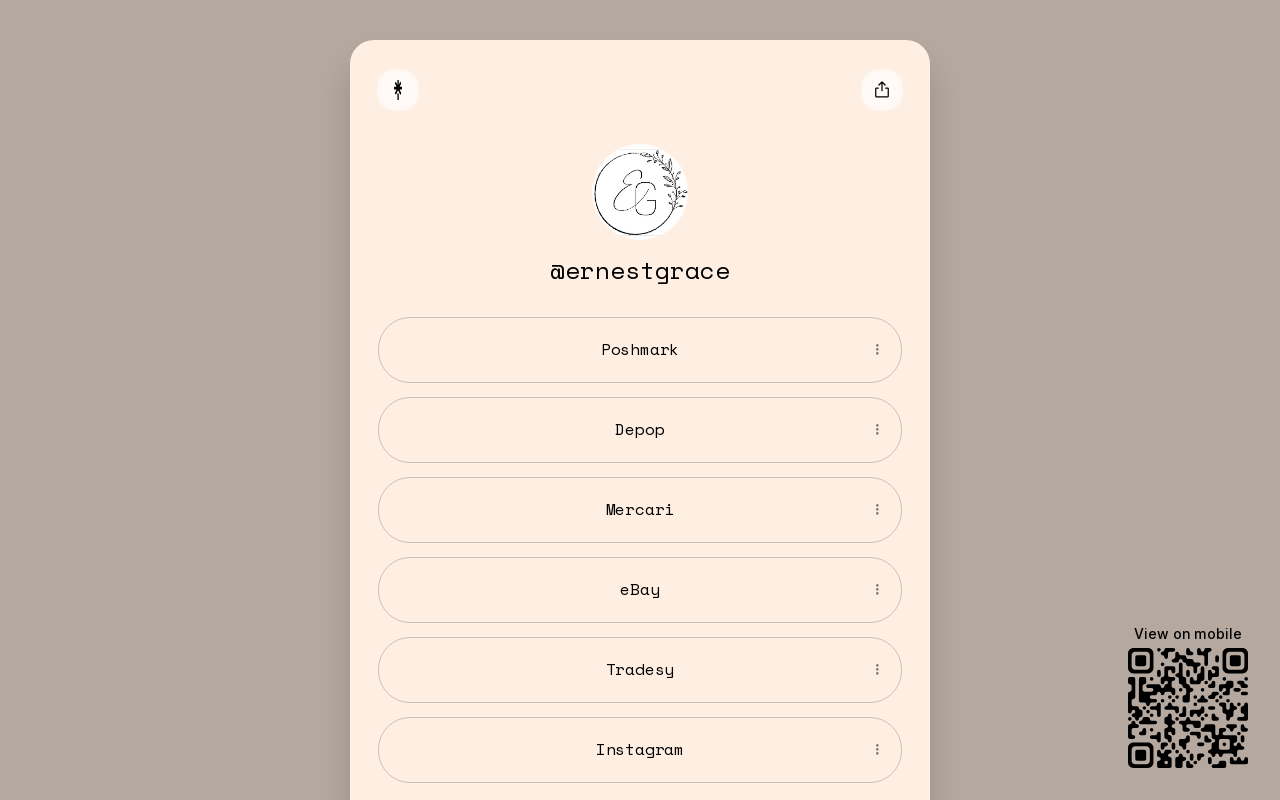 Ernest Grace website preview