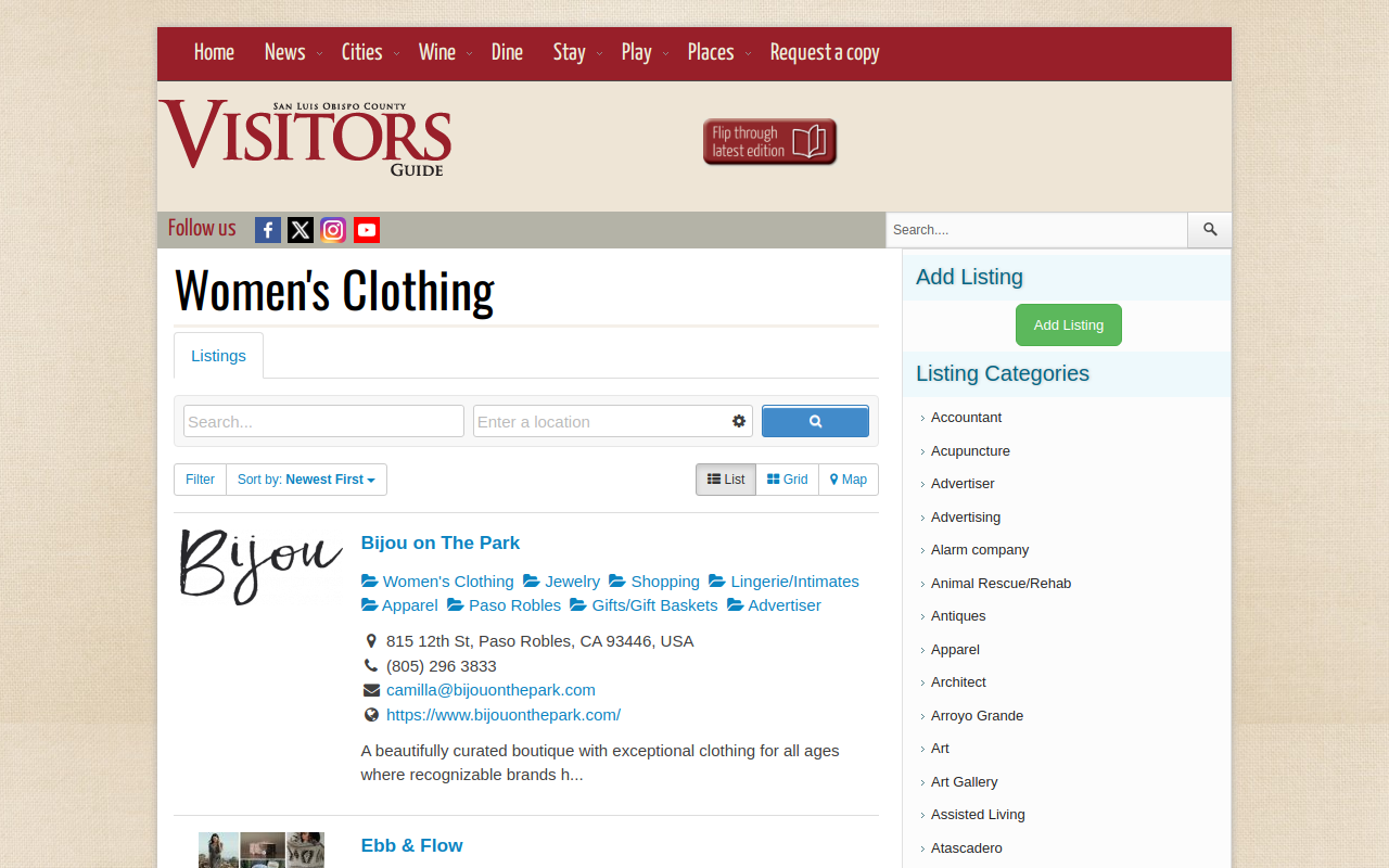 New With Tags website preview