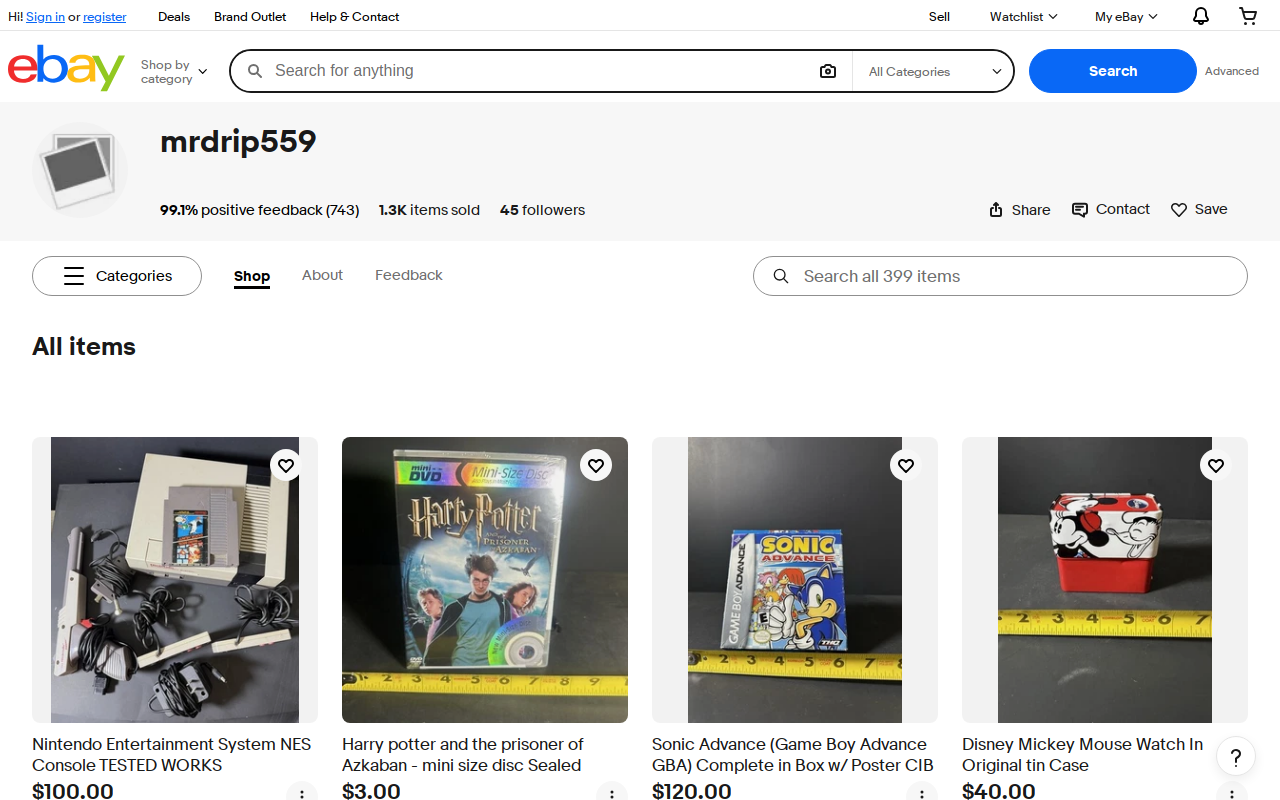 Vintage Drip website preview