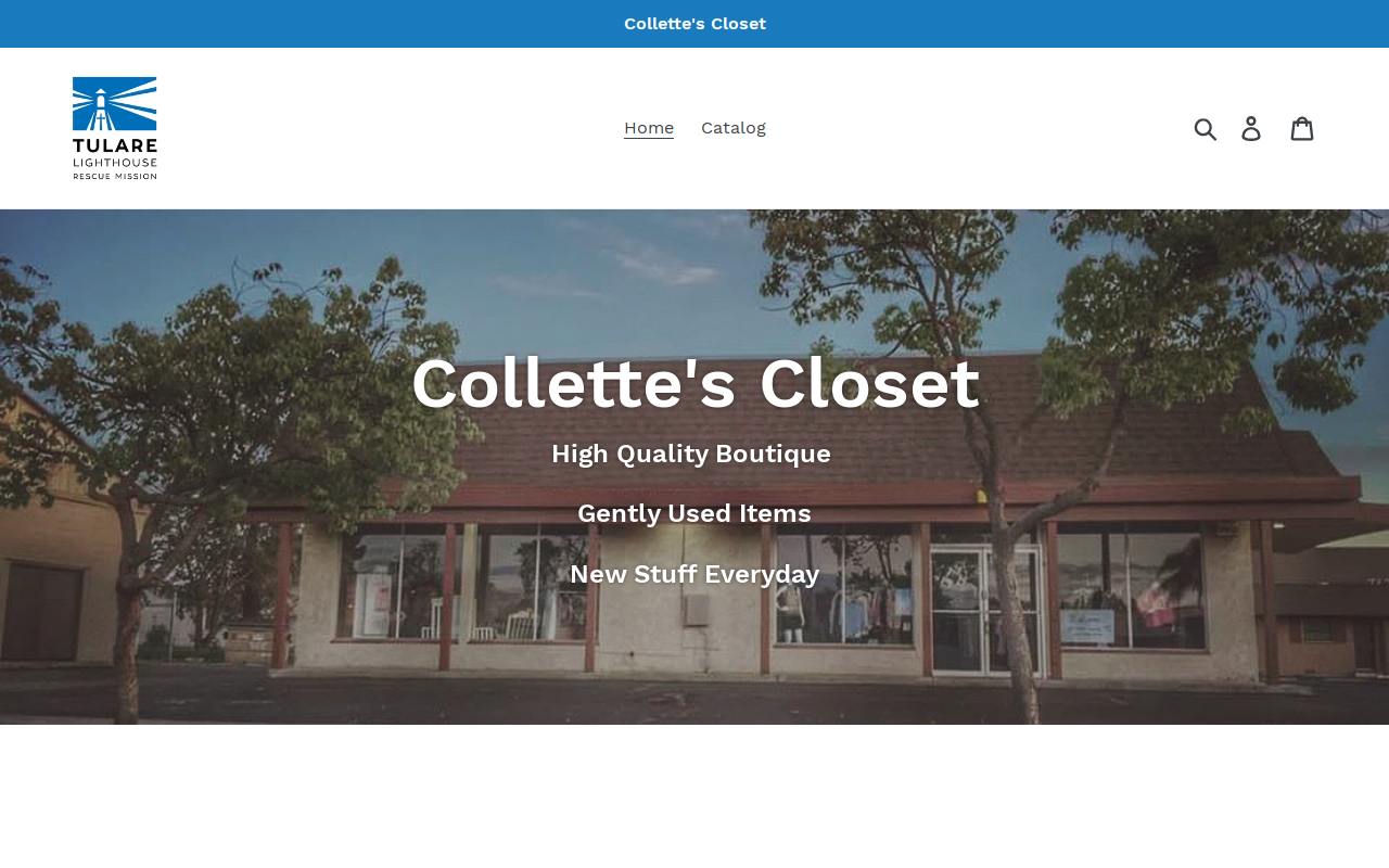 Collettes Closet website preview