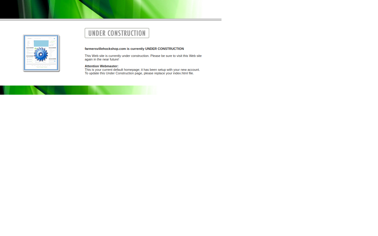 Farmersville Hock Shop website preview