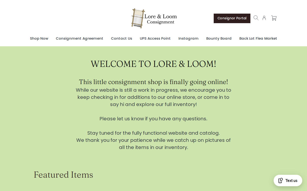 Who's Next Consignment & More website preview