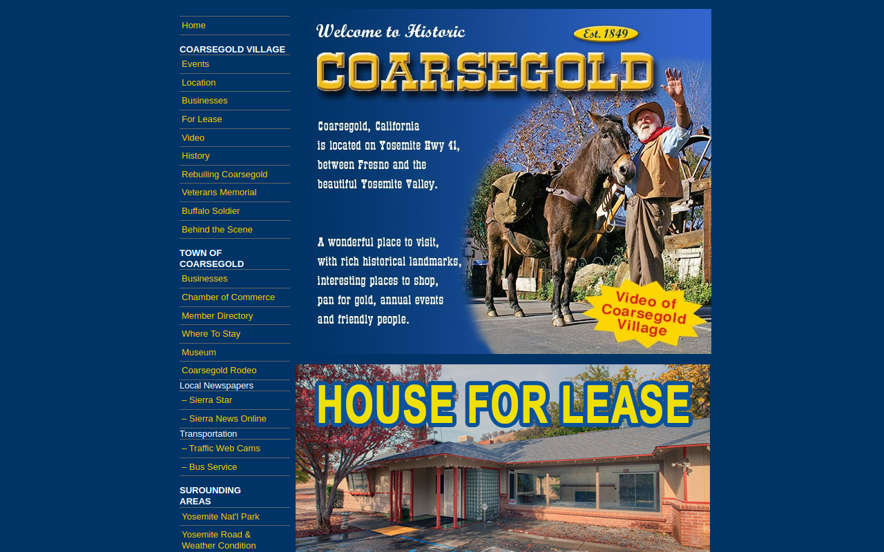 Coarsegold Village Thrift Shoppe website preview