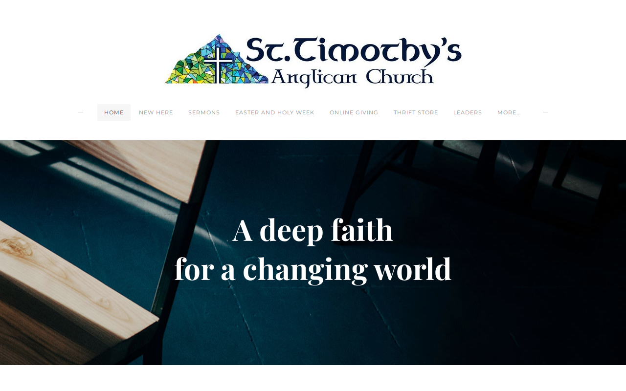 St Timothy's Attic website preview