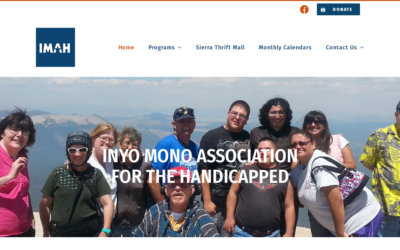 Inyo Mono Association For The Handicapped website preview