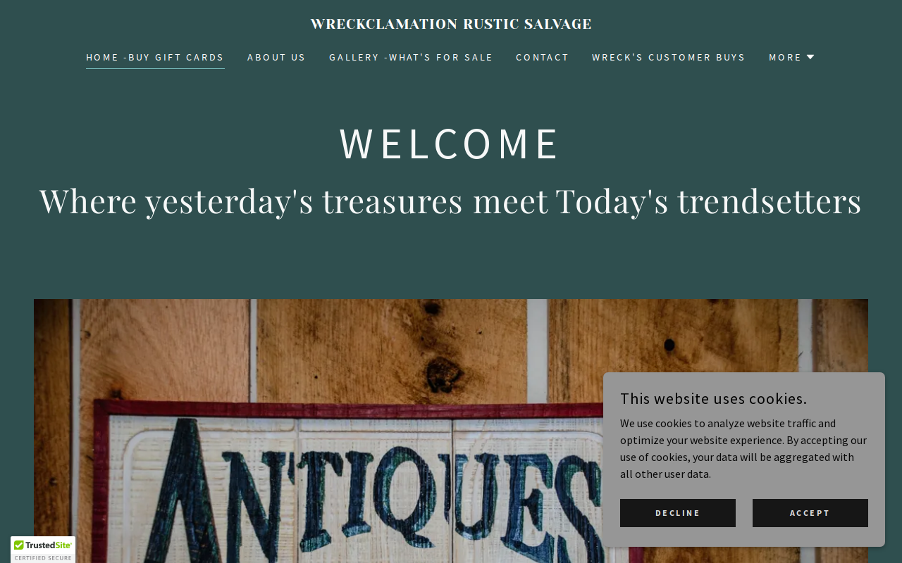 Wreckclamation Rustic Salvage website preview