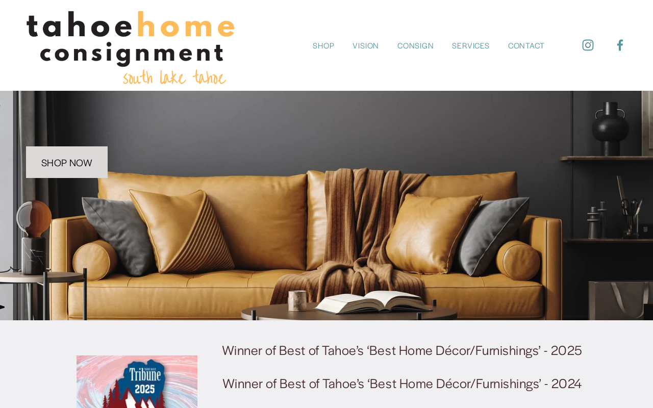 Tahoe Home Consignment website preview