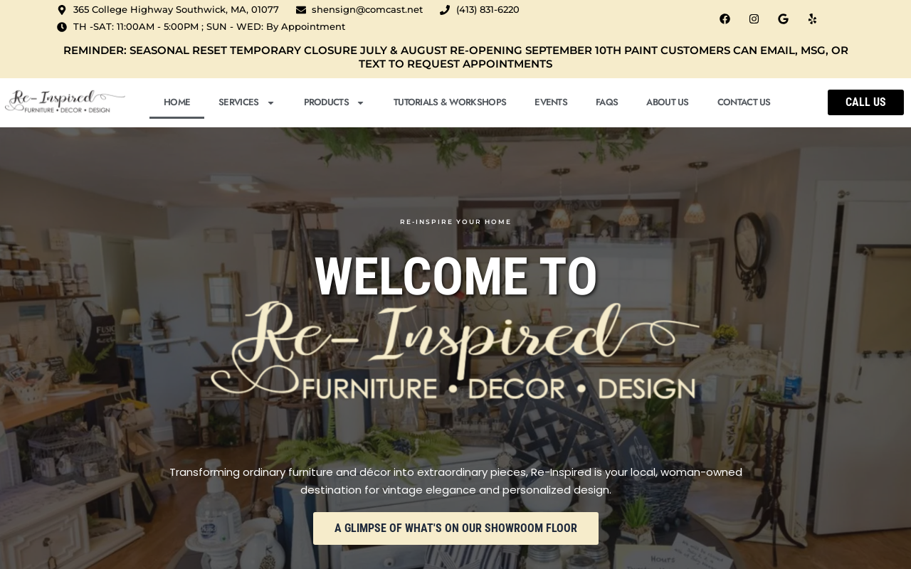 Re-Inspired website preview