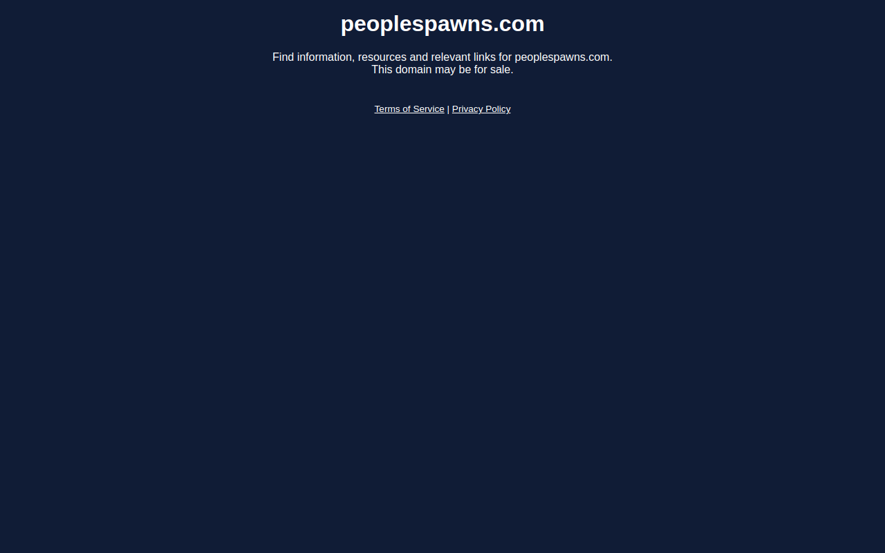 People's Pawn and Jewelry website preview
