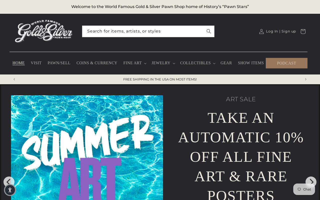 Pawn Stars website preview