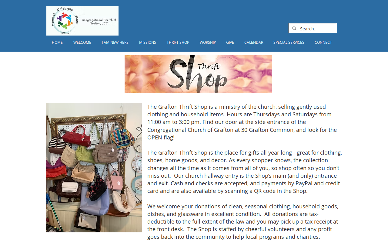 Grafton Thrift Shop website preview