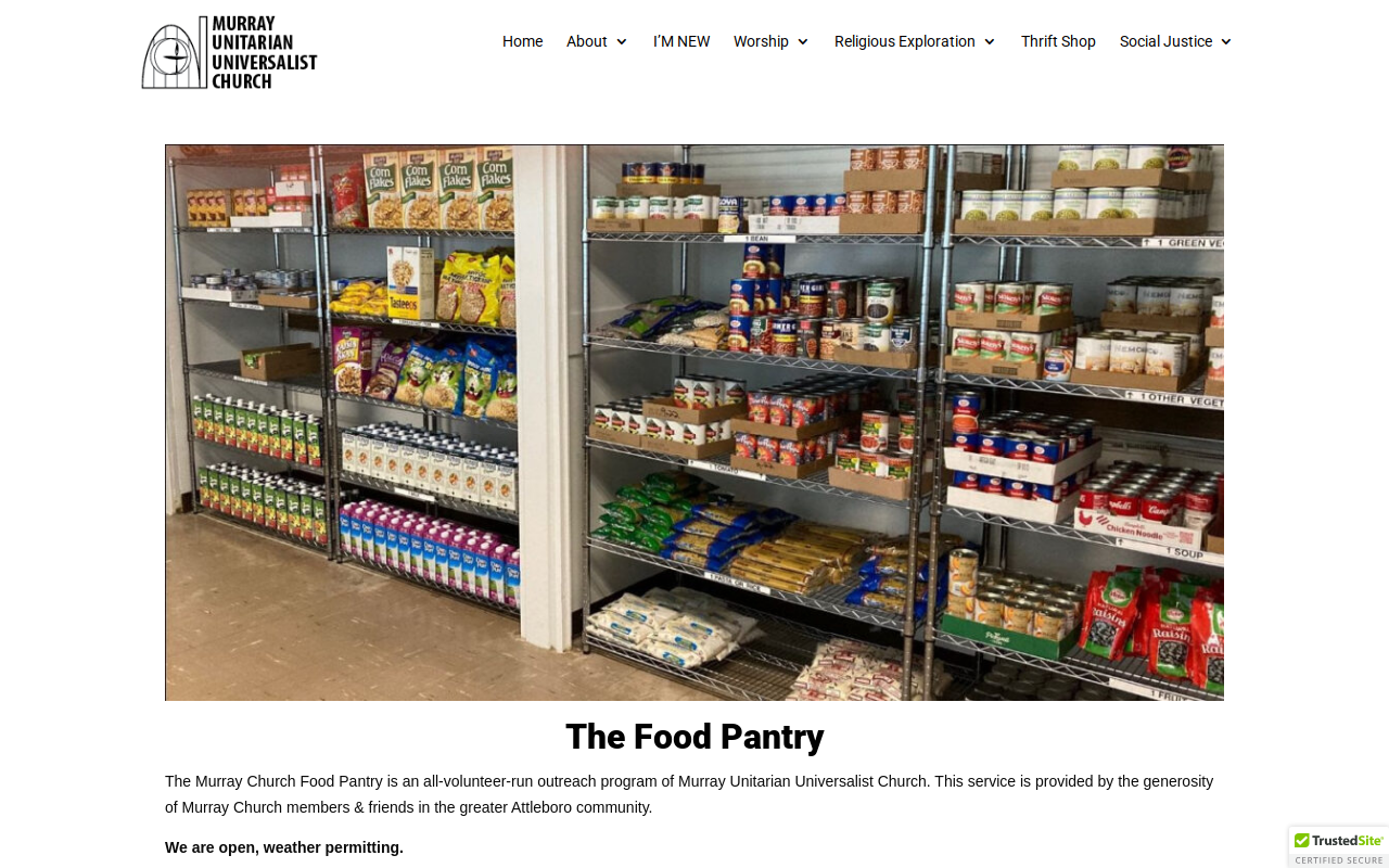 Murray Church Thrift Shop website preview