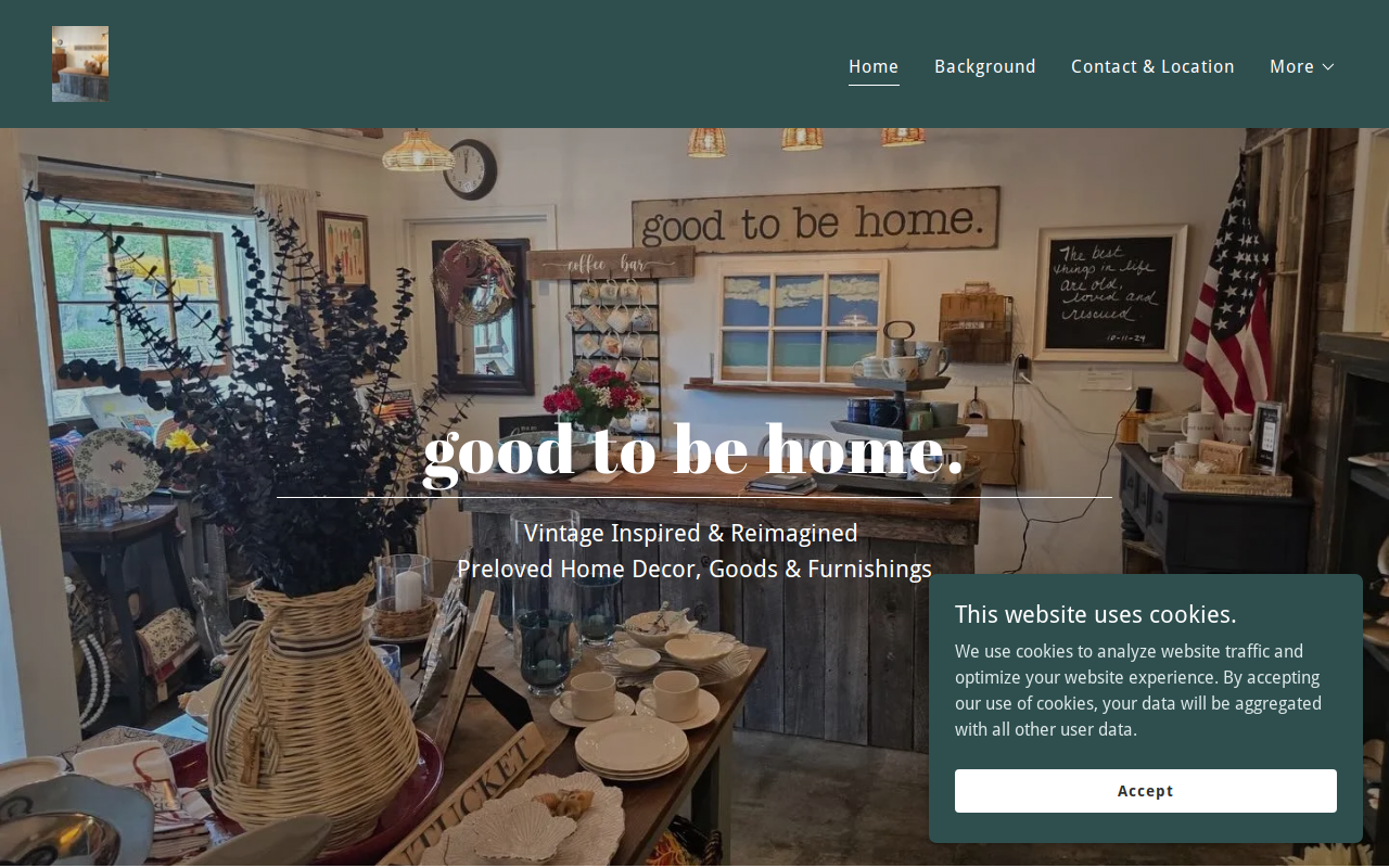 Good To Be Home website preview