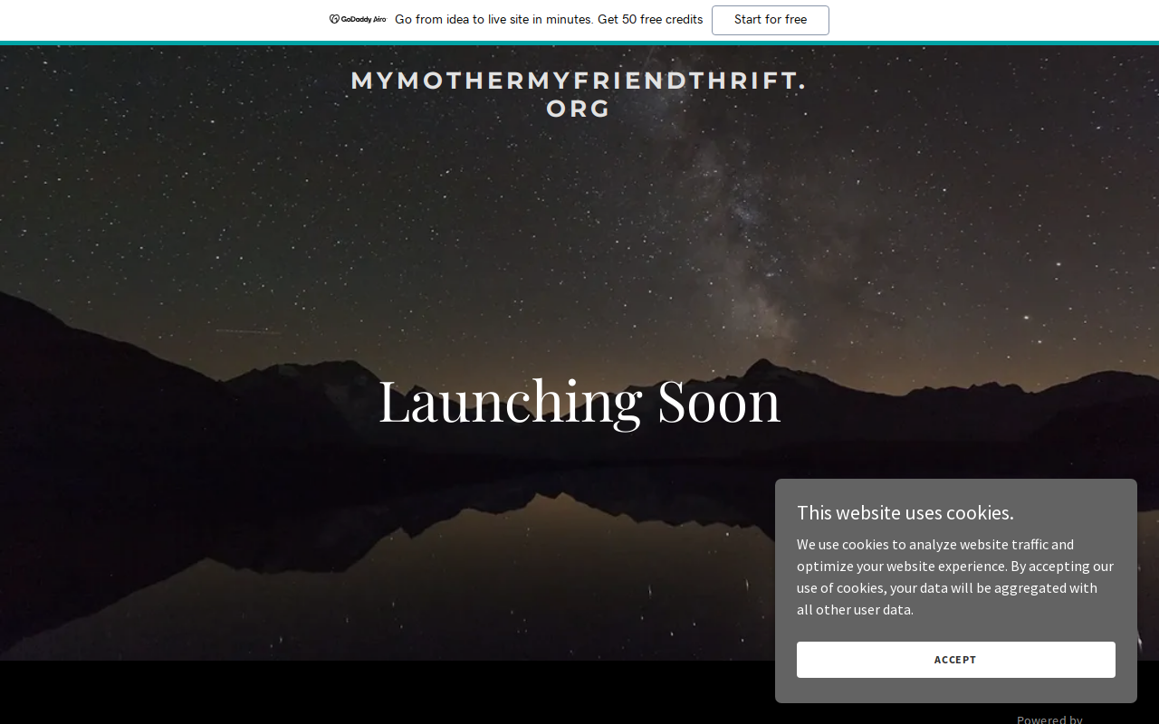 My Mother - My Friend THRIFT website preview