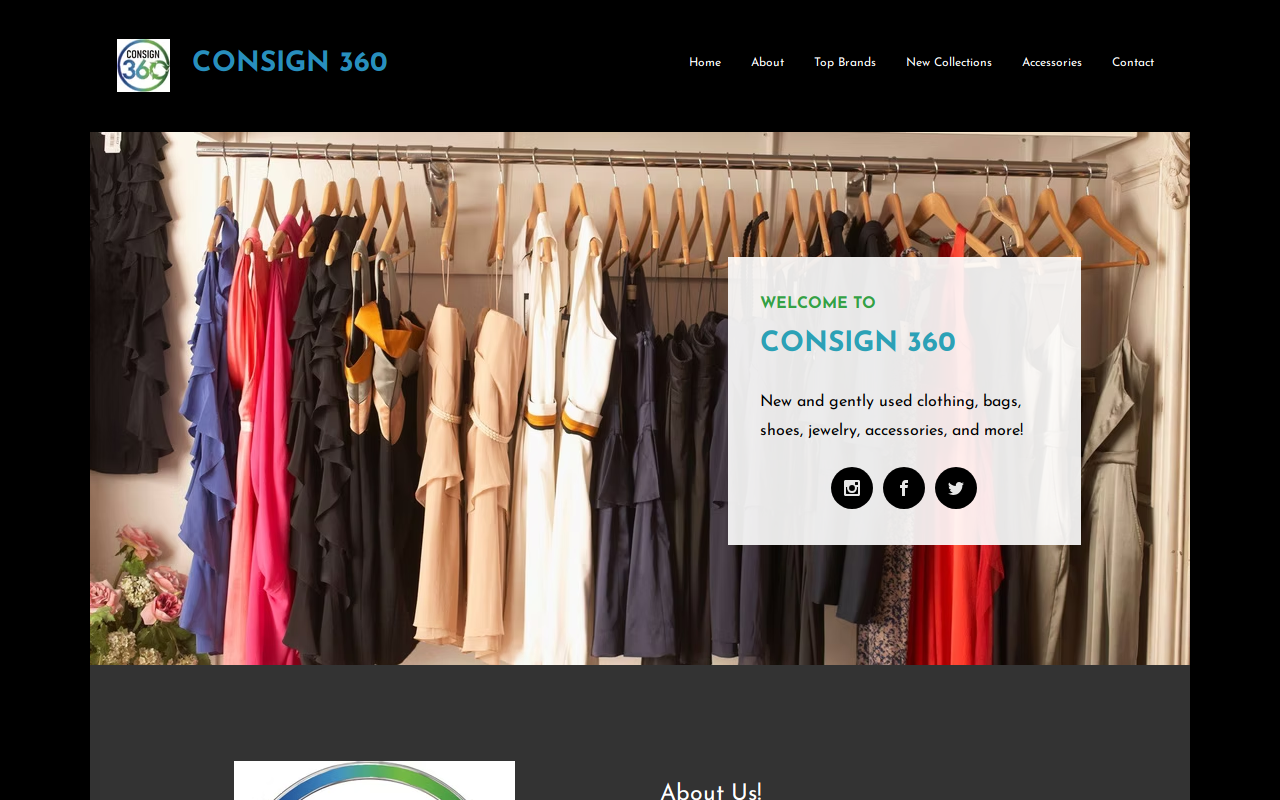 Consign website preview