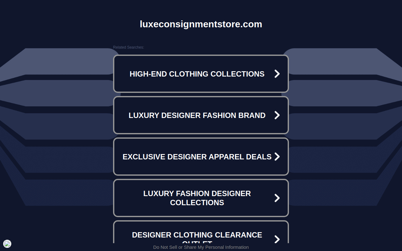 Luxe Consignment website preview