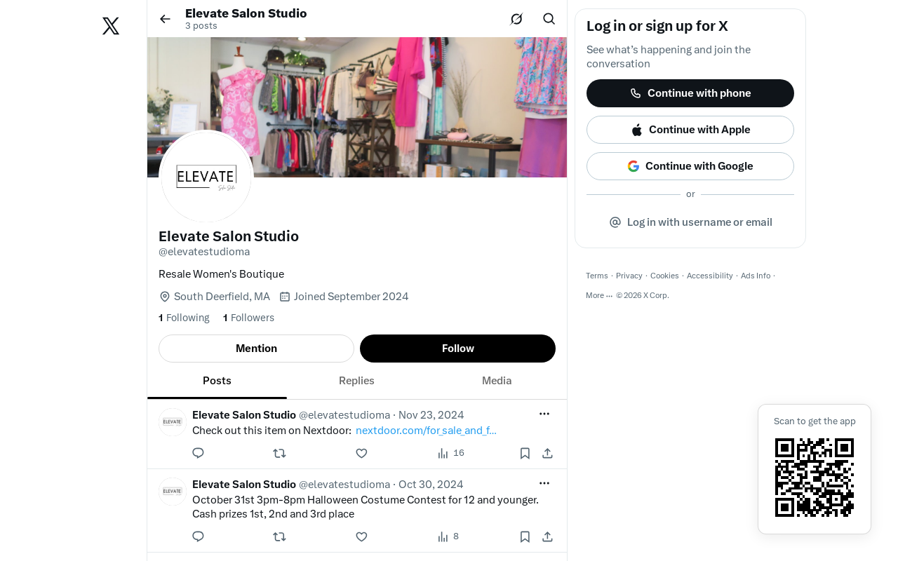 Elevate Living Studio website preview