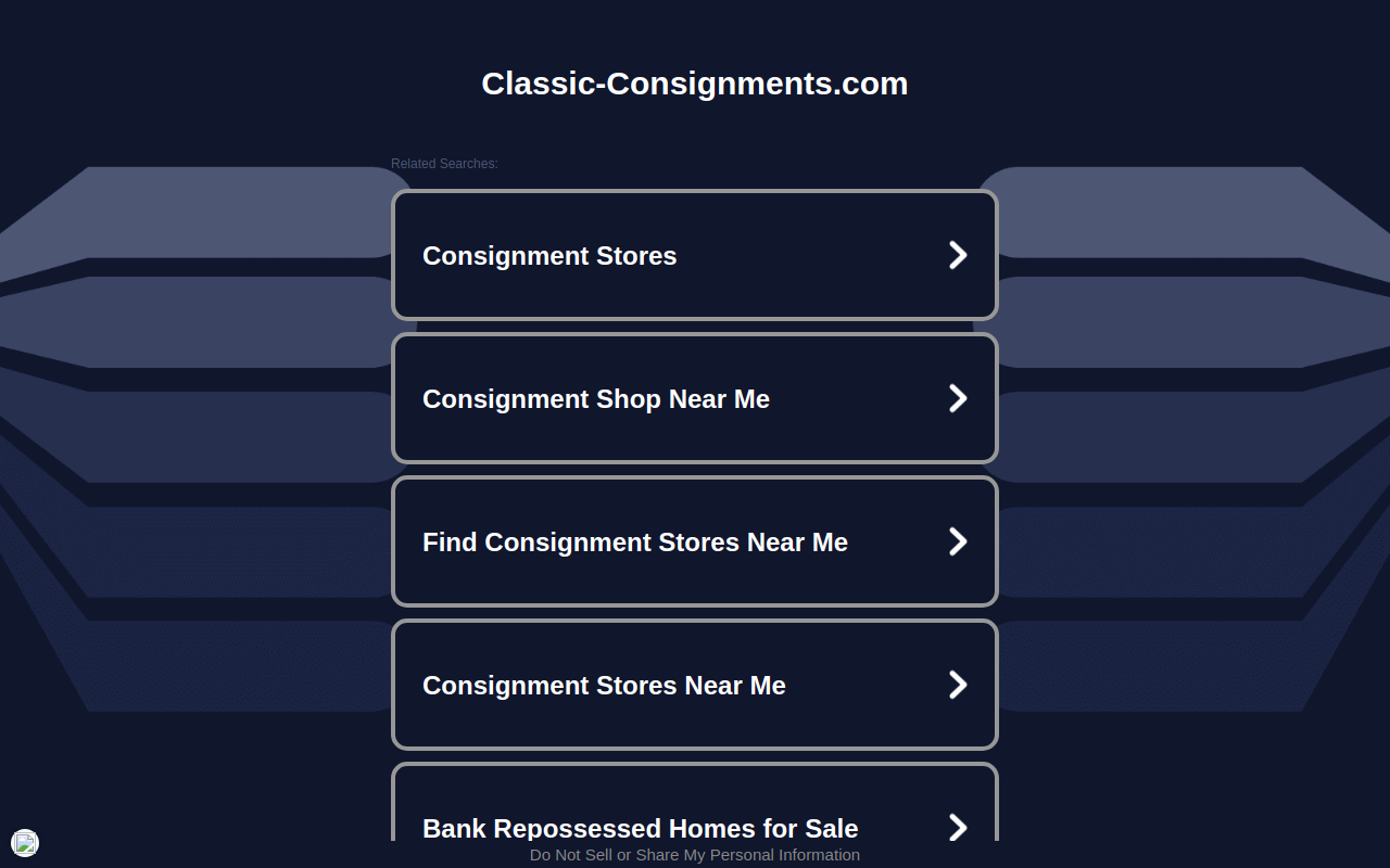 Classic Consignments website preview