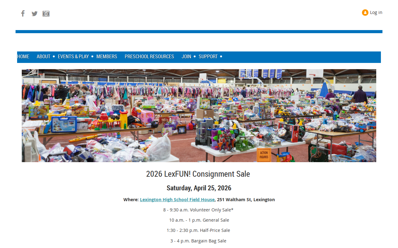 LexFUN Consignment Sale website preview