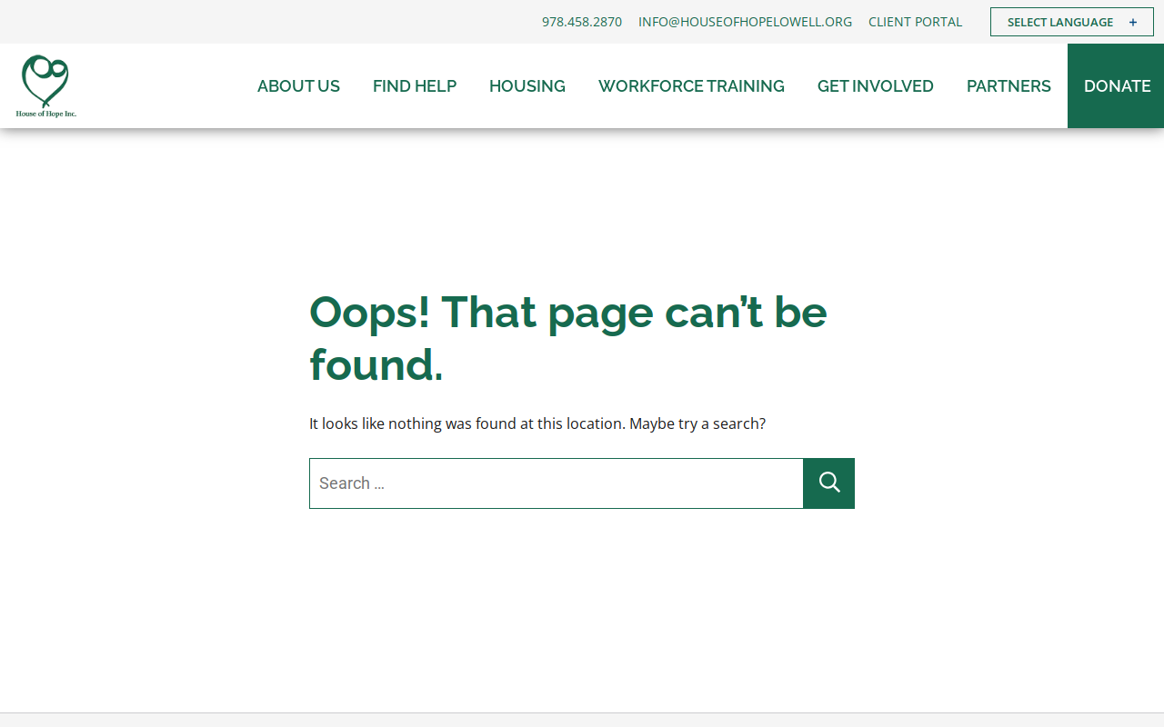 The Hope Chest website preview