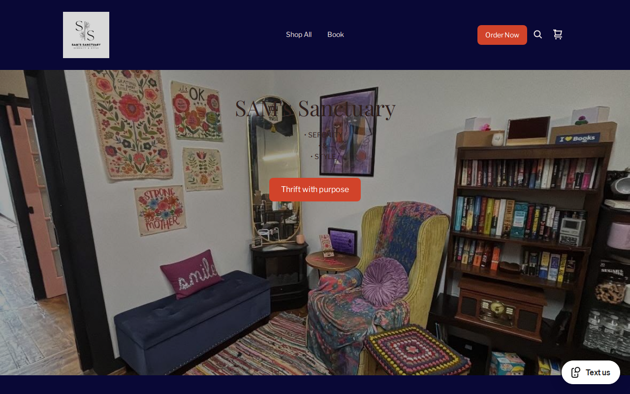 SAM's Sanctuary website preview