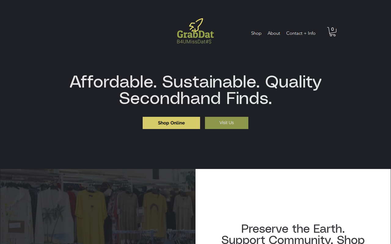 GRABDAT B4UMiSSDAT website preview