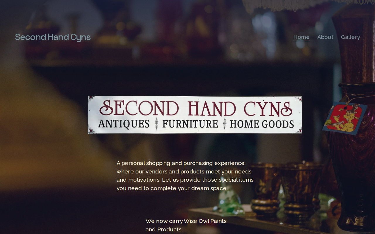 Second Hand Cyns website preview