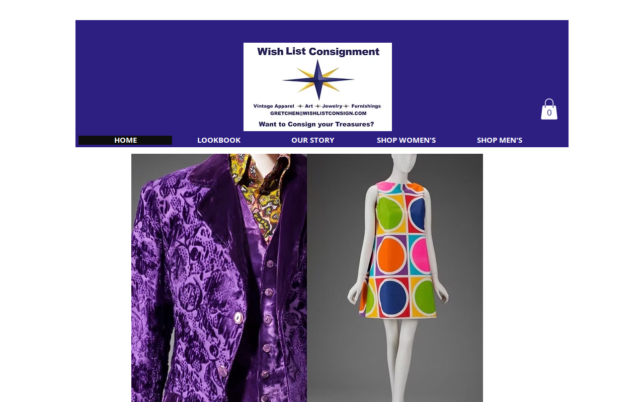 Wish List website preview