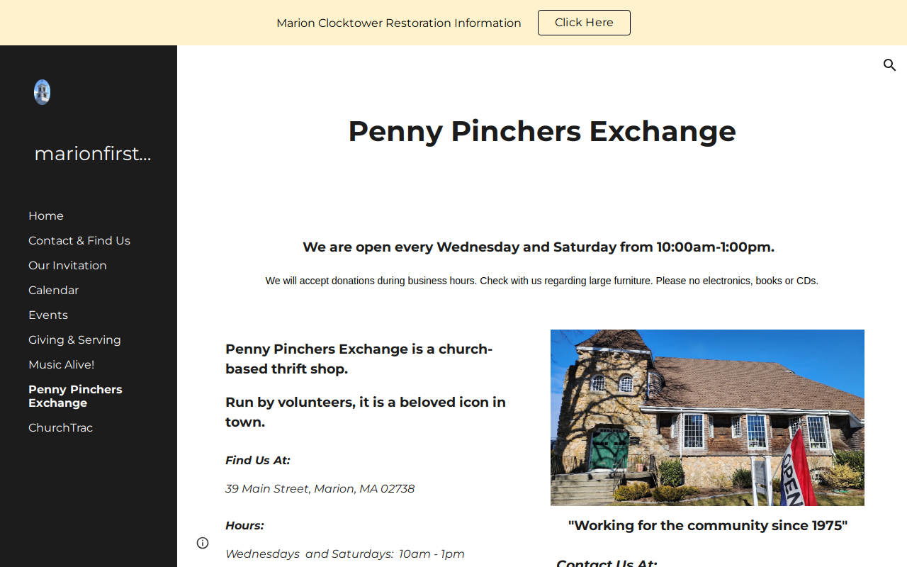 Penny Pinchers Exchange website preview