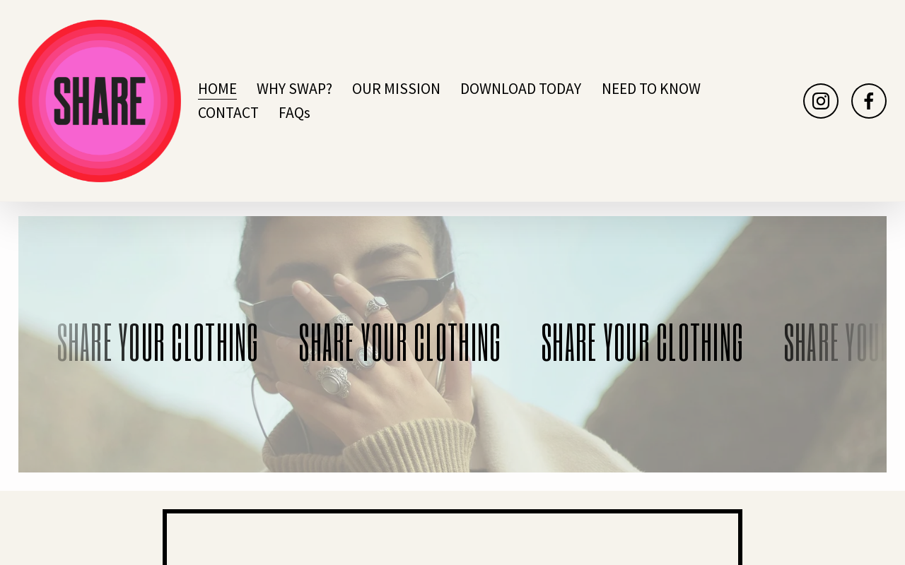 SHARE Consignment and Rentals website preview