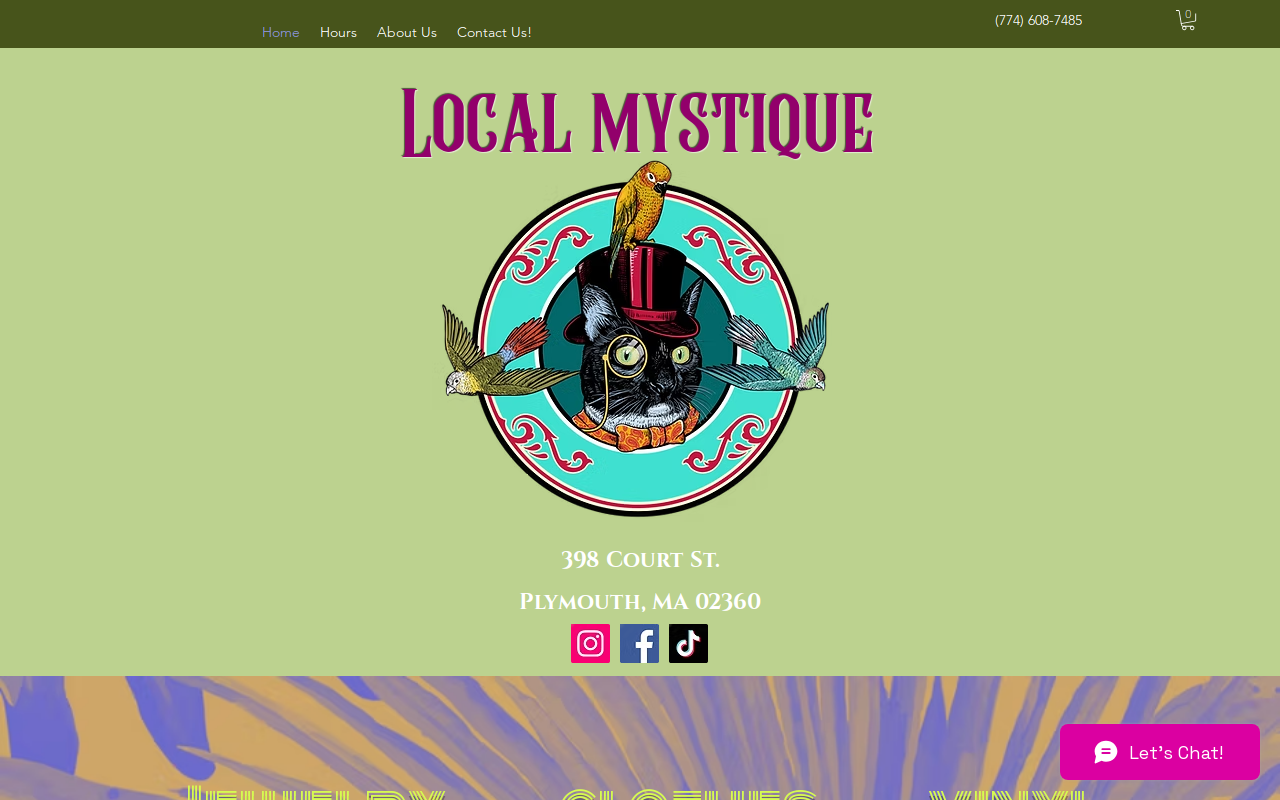 Local Mystique website preview