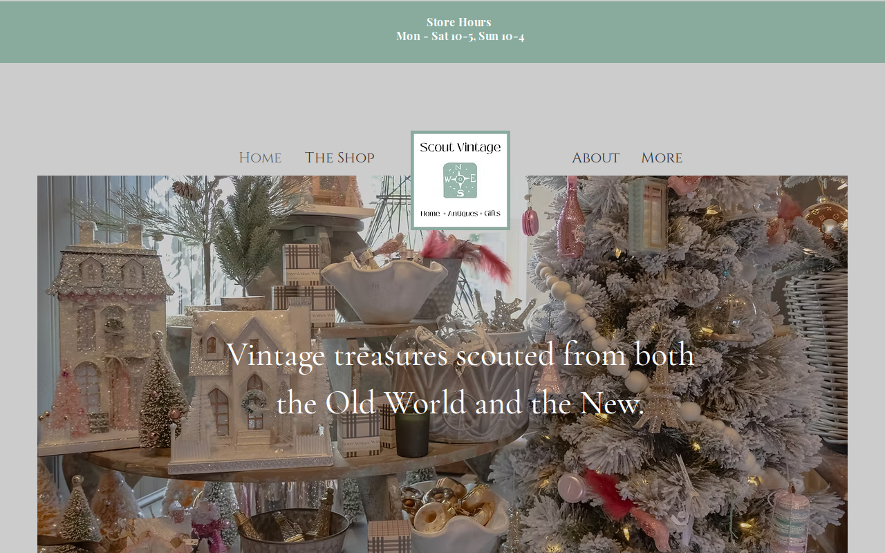 Scout Vintage website preview