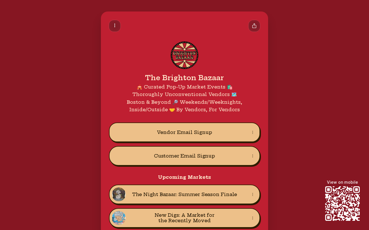 The Brighton Emporium website preview