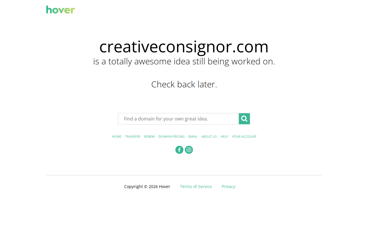 Creative Consignors website preview
