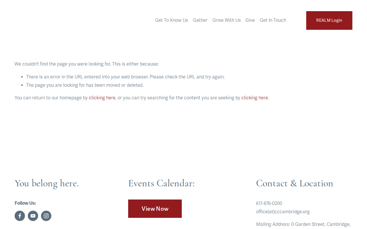 Christ Church Thrift Shop website preview