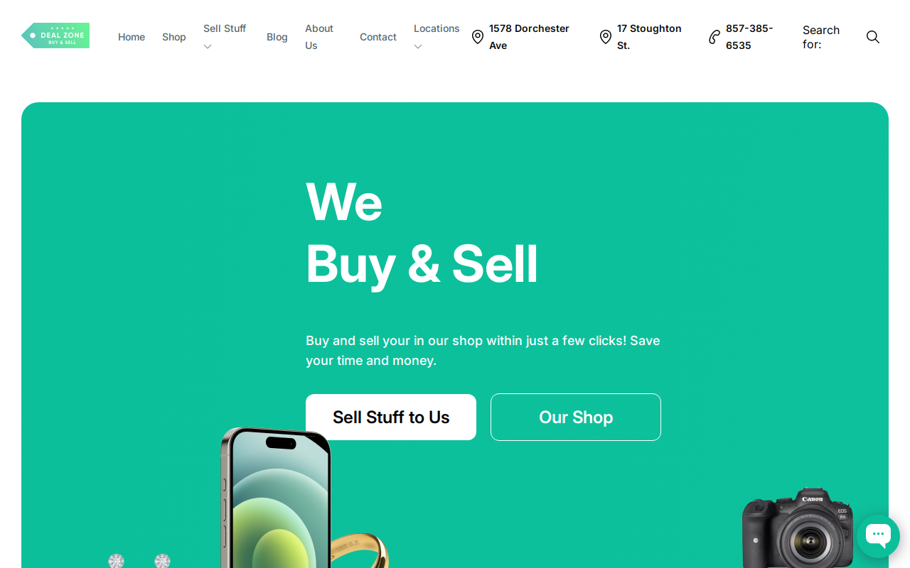 Deal Zone - Fields Corner website preview
