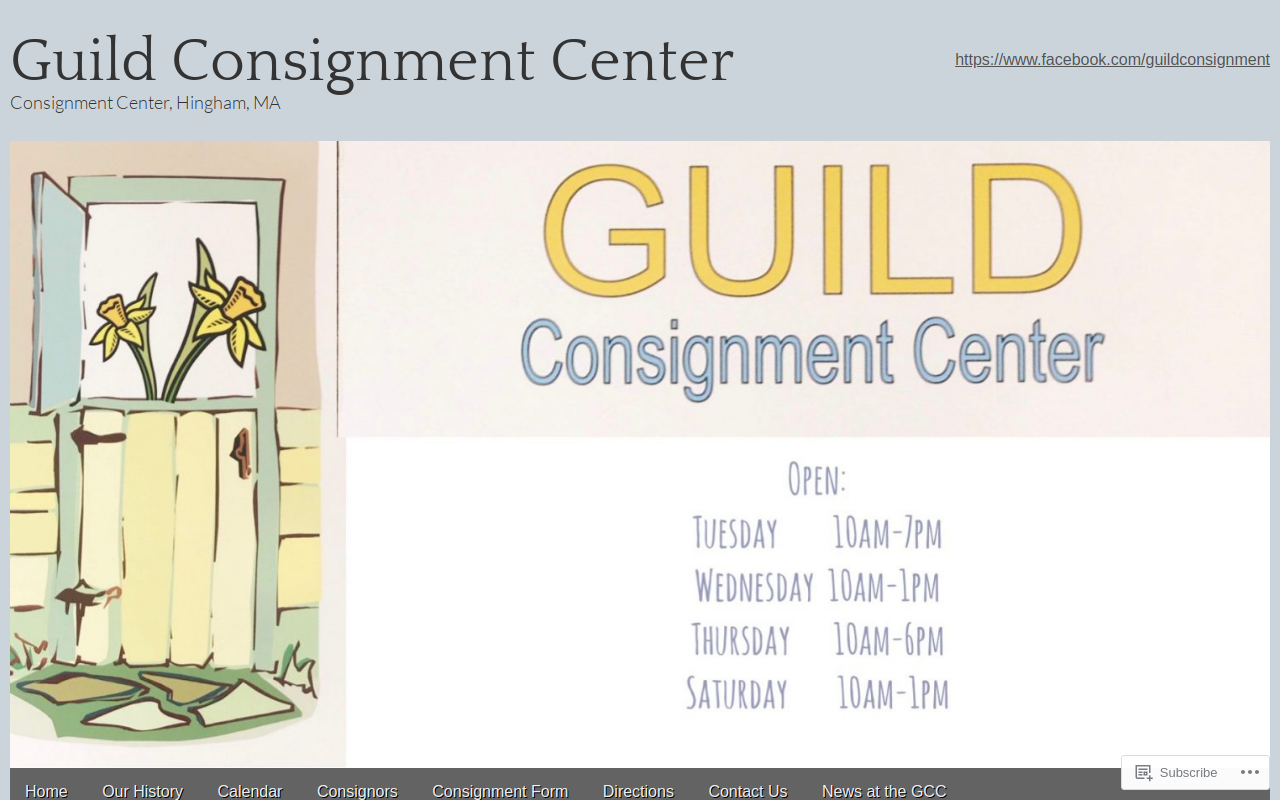 Guild Consignment Center website preview