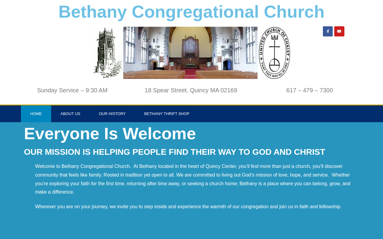 Bethany Thrift Shop website preview